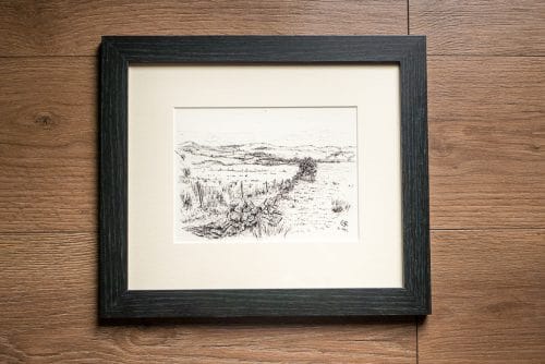 Across to Carn Goch – Original Ink Drawing